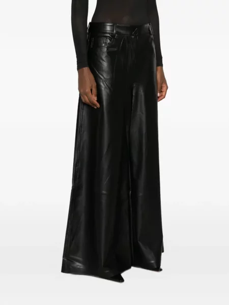 Blugi Norma Kamali din piele negru