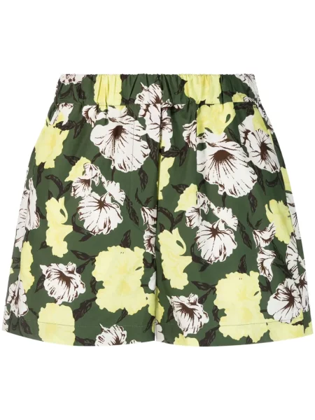 Pantaloni scurți Msgm cu model floral cu imagine verde