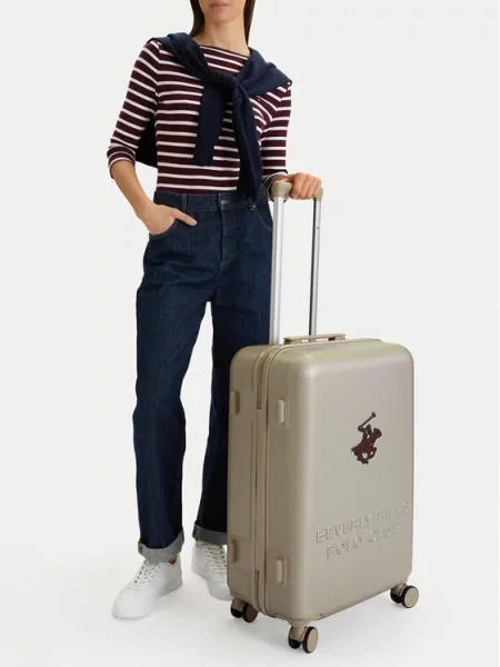 Чемодан Beverly Hills Polo Club бежевый