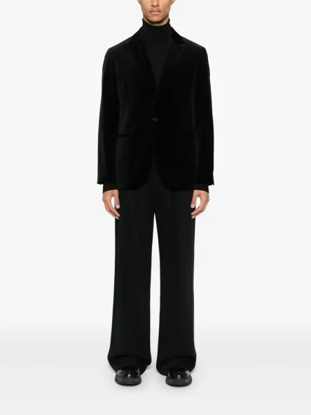 Sametová mikina s kapucí Polo Ralph Lauren se vzorem rybí kosti s výšivkou černá