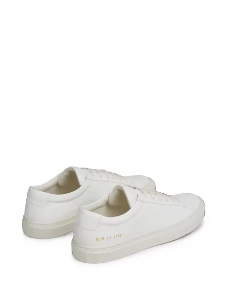 Sneakerși Common Projects cu șireturi din piele alb
