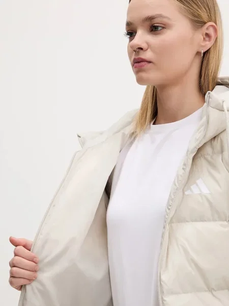 Пуховик Adidas бежевый