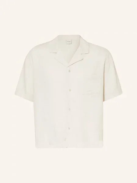 Calvin Klein Koszulka Od Piżamy Z Lnem weiss beżowa