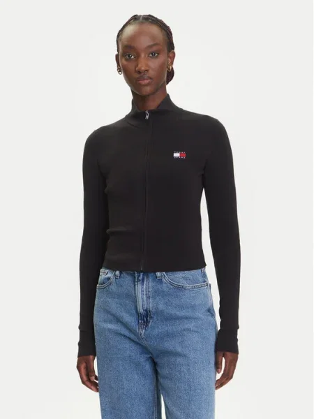 Tommy Jeans Cardigan negru