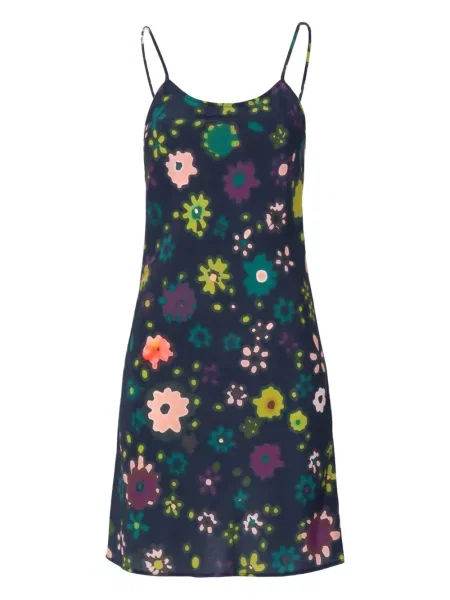 Rochie Lhd cu model floral de costum albastru