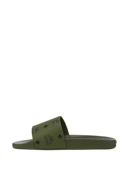 Papuci Mcm cu imagine verde