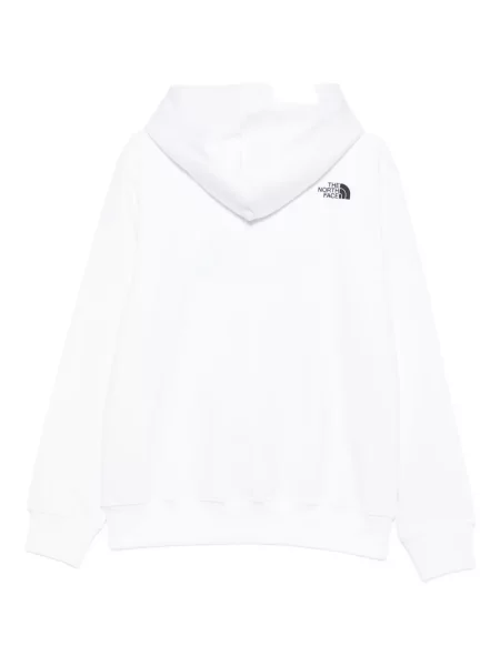 Hanorac cu glugă The North Face cu imagine alb