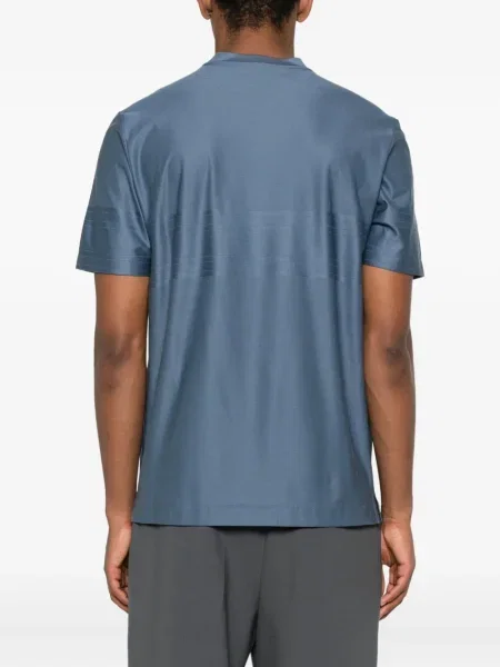 Tricou Canali din jerseu albastru