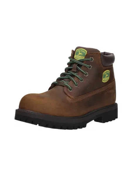 Botki Skechers skórzane brązowe