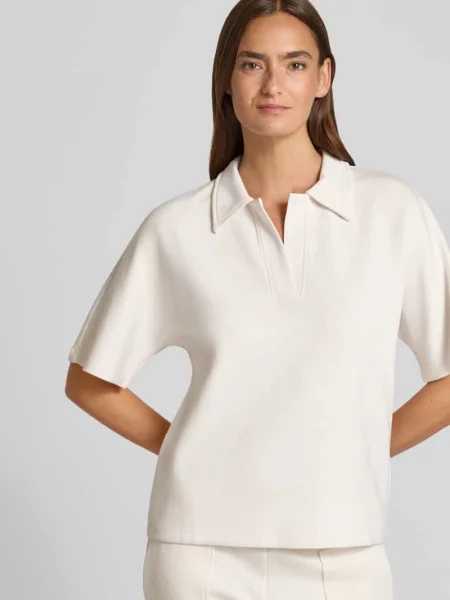 Koszulka polo z dekoltem w serek krój regular fit Christian Berg Woman