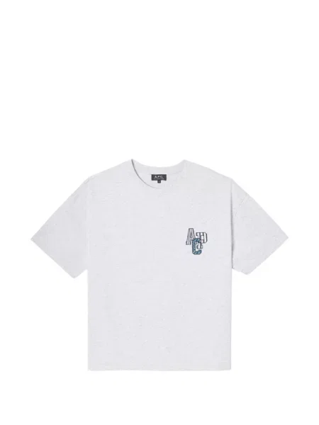 Scurt tricou A.p.c. cu autograf gri