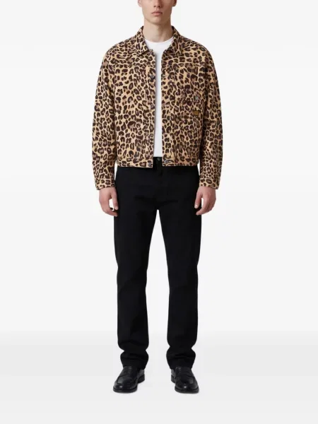 Geacă cămașă Kapital cu imagine cu model leopard