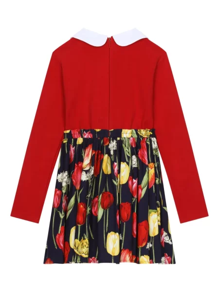 Sukienka dziecięca Dolce And Gabbana czerwona