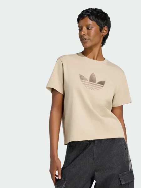 Футболка Adidas бежевая