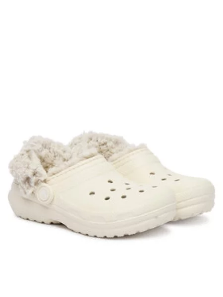 Crocs Papucs Classic Fleece Lined Clog K bézs