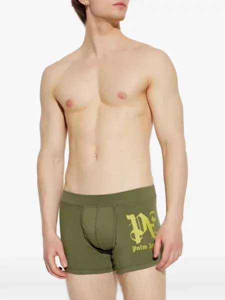 Boxeri Palm Angels cu imagine verde