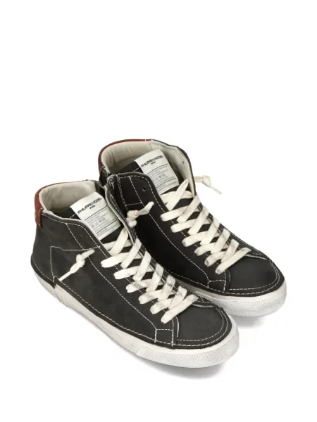 Sneakerși Philippe Model Paris din piele de căprioară verde