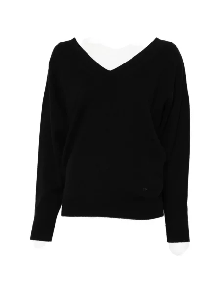 Pulover Tom Ford cu decolteu în V negru