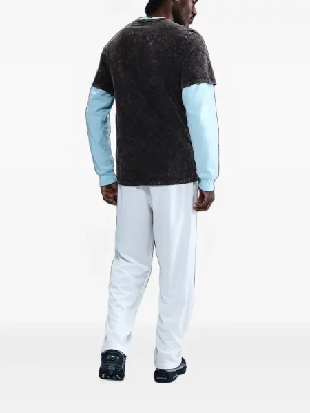 Dzianinowa koszulka Nike o krotszym kroju garniturowa szara