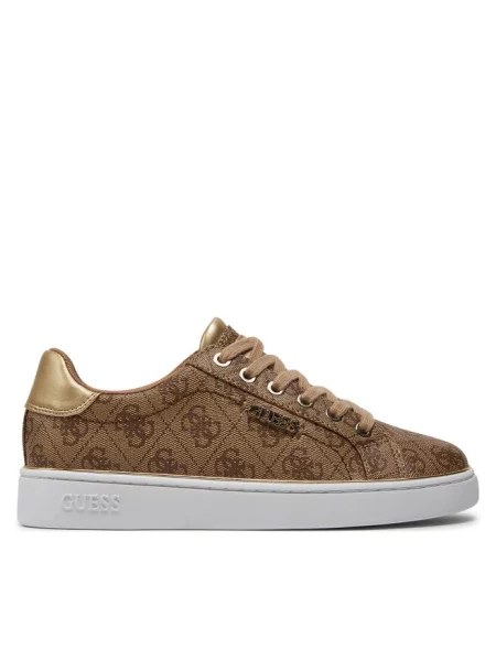 Sneakersy Guess brązowe