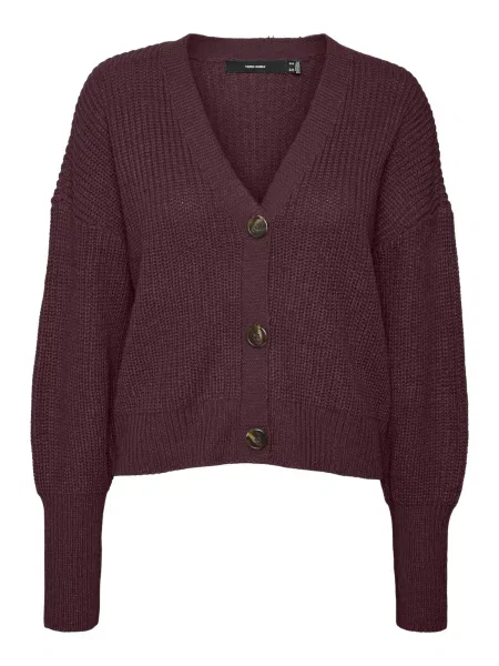 VERO MODA Geacă tricotată VMLEA mov vânătă