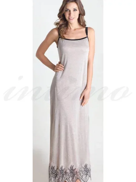 Длинная ночнушка сіра