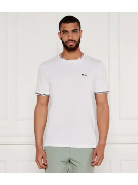 BOSS Tricou Taul alb
