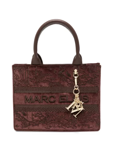 Hímzett shopper táska Marc Ellis barna