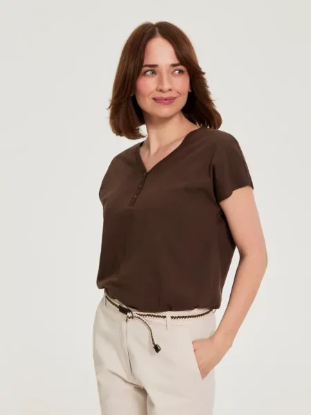 Tricou Marisse maro