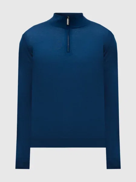 Шелковый свитер Stefano Ricci синий