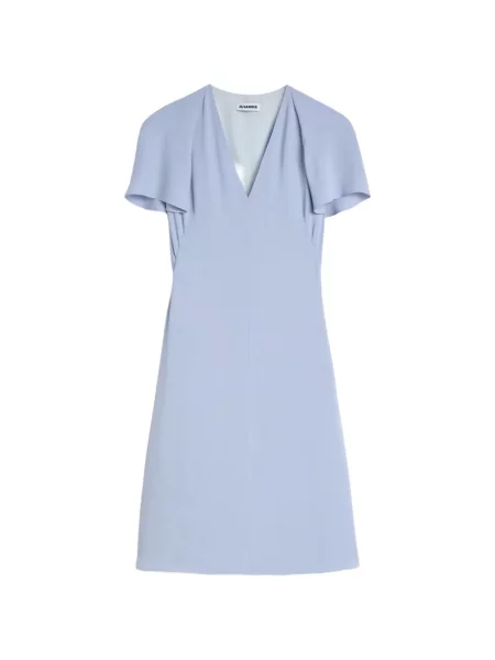 Rochie Jil Sander în linie A albastru