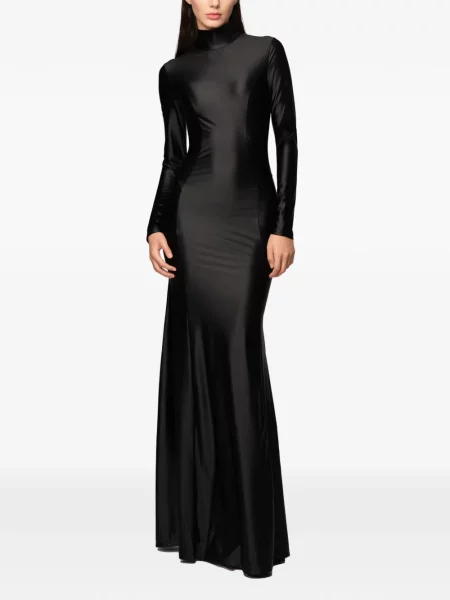 Rochie maxi Murmur lungă de costum negru