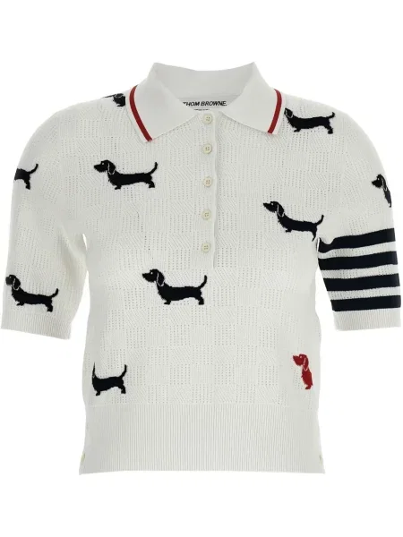Polo Thom Browne alb