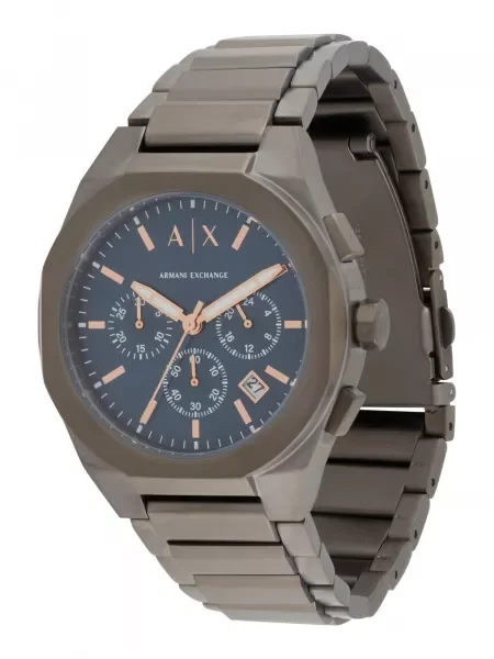 ARMANI EXCHANGE Ceas analogic noapte / pământiu albastru