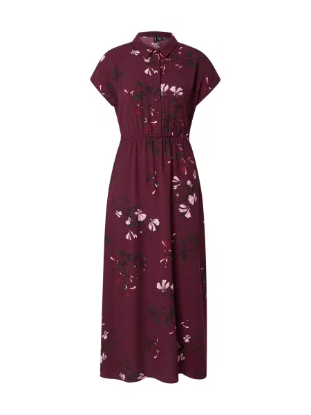 VERO MODA Rochie VMNEWHALLIE verde închis / vin / roşu închis roșu