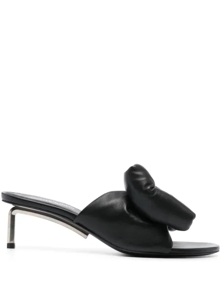 Sandale Off-white cu funde din piele alb