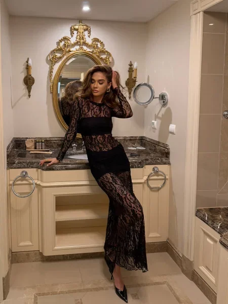 Макси платье Milirud черное