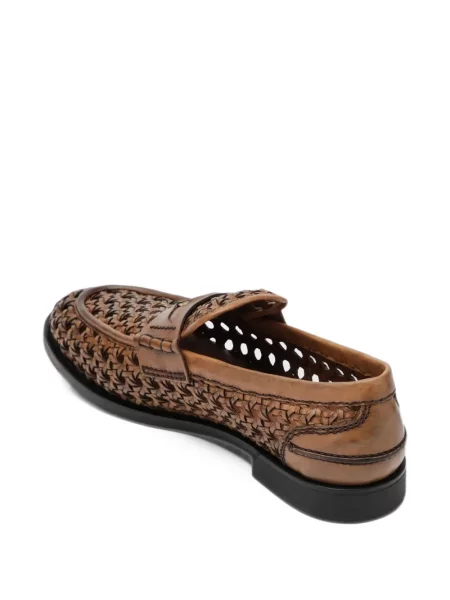 Pantofi loafer Miu Miu din piele maro