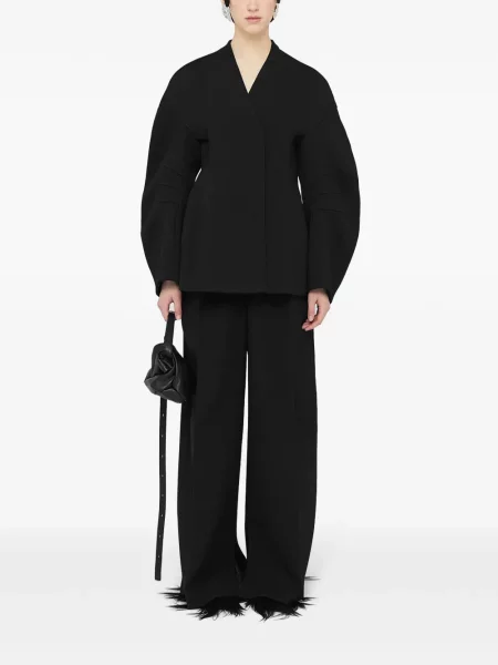 Geacă Jil Sander de lână negru