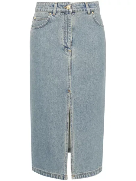 Fustă din denim Moschino albastru