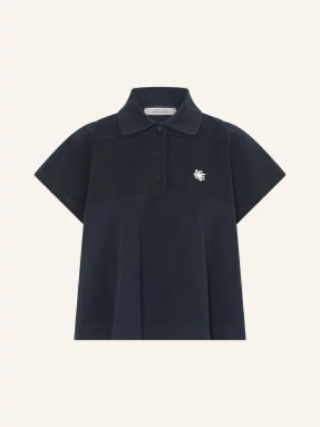 Dorothee Schumacher Polo Tričko Picqué Sporty Romance tmavě modrá bílá