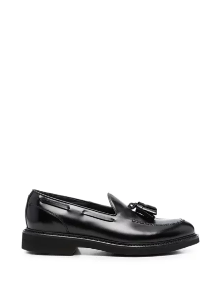 Pantofi loafer Canali din piele negru