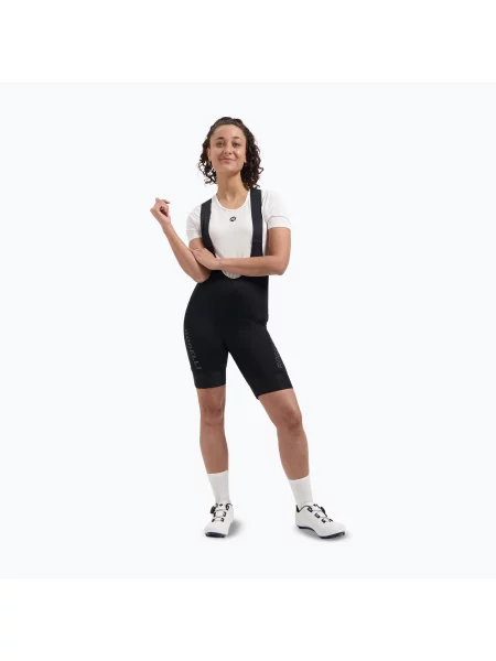 Pantaloni scurți de ciclism pentru femei Rogelli Essential III Bib Short black negru