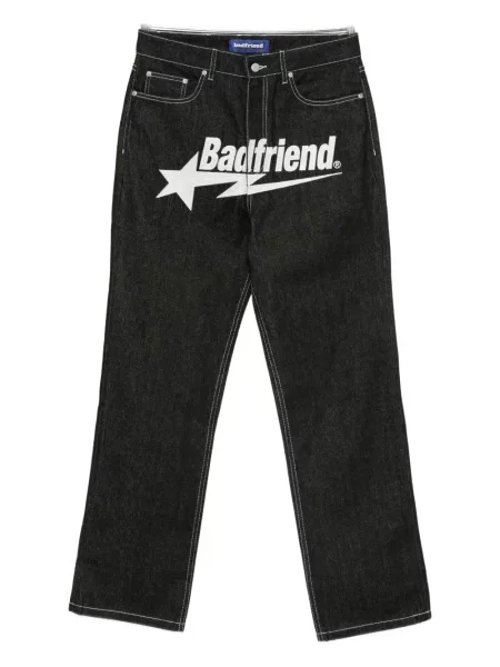 Дънки Badfriend дизайн с пет джоба черно