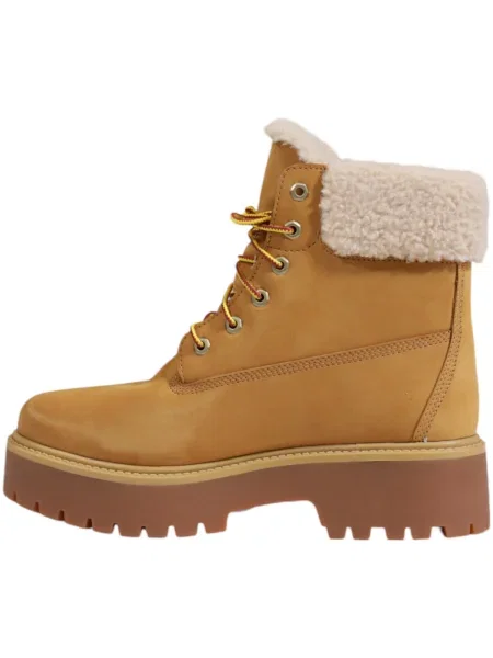 Impermeabil pantofi Timberland din nubuc cu platformă bej