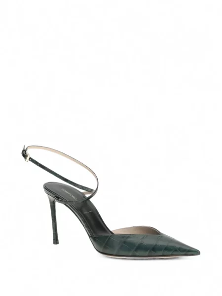 Pantofi cu toc Tom Ford din piele verde
