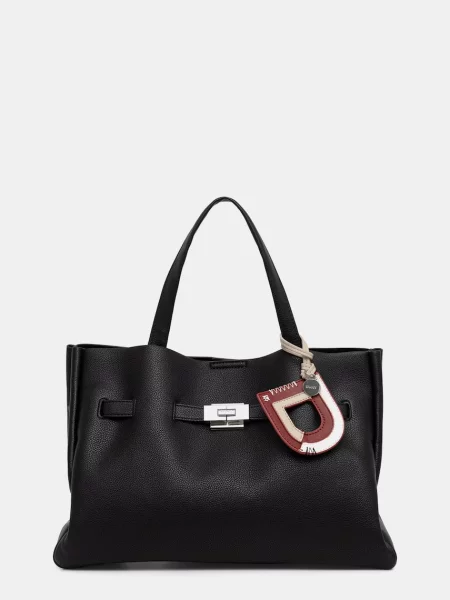 DKNY geantă shopper pentru femei cu imitație de piele negru