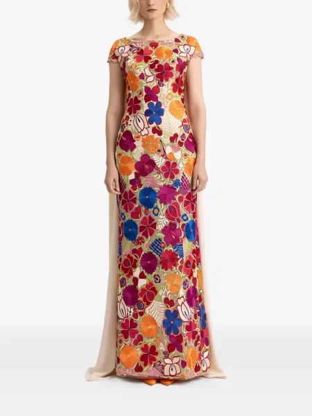 Rochie Gemy Maalouf cu model floral de costum