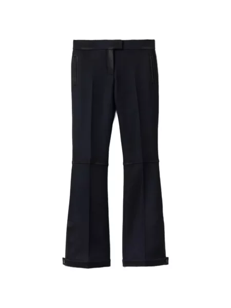 Pantaloni Miu Miu de lână albastru