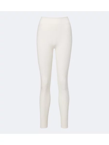 Leggings Perfect Moment tricotate alb